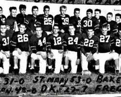 Cardinal Mindszenty High School football team, 1959. Cardinal Mindszenty High School football team, 1959.