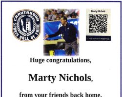 Chautauqua Sports Hall of Fame ad from National Wrestling Hall of Fame induction program. September 21, 2025.