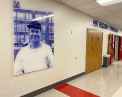 Cassadaga Valley Central School Gymnasium  hallway.