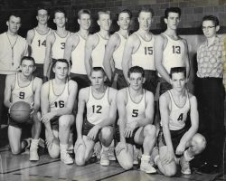 Cassadaga Valley basketball team, 1958-59.