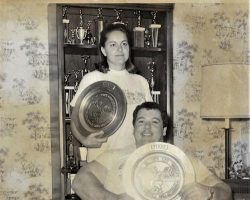 Cindy Wyatt  with Don Reinhoudt, 1974.