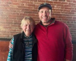 Cindy Wyatt with her son Ben Reinhoudt on September 15, 2023.
