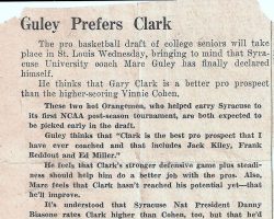 Guley Prefers Clark. 1957.