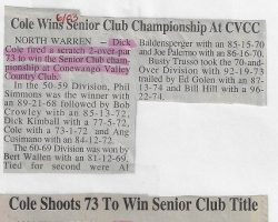 Golf articles. Golf articles.