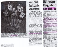 Jamestown High School basketball articles. Jamestown High School basketball articles.