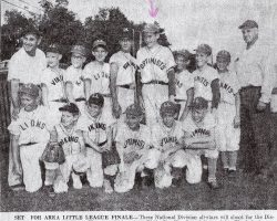 Set For Area Little League Finale. <em>Post Journal</em> (Jamestown), circa 1958. Set For Area Little League Finale. Circa 1958.