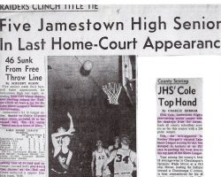 Jamestown High School basketball articles. Jamestown High School basketball articles.