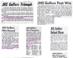 Golf articles. Golf articles.