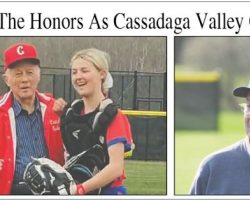 Cooley, Asquith Do The Honors As Cassadaga Valley Christens New Fields. April 17, 2024.