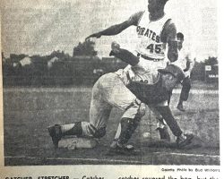 Catcher Stretcher. <em>Niagara Gazette</em> (Niagara Falls), 1970. Catcher Stretcher. 1970.