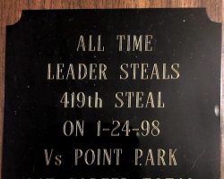 Daemen College  leader in steals award. January 24, 1998.