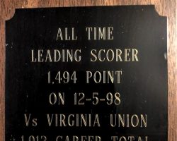 Daemen College  all-time leading scorer award. December 5, 1998.