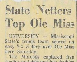 State Netters Top Ole Miss.