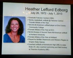 Heather Lefford Edborg was an accomplished athlete.