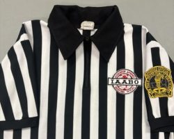 Ellis Norton's basketball referee shirt.