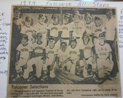 Falconer All-Stars Little League Team, 1974.