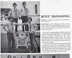 Frewsburg Boys Swimming Team, 1980.