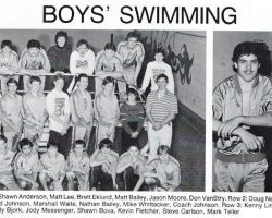Frewsburg Boys Swimming Team, 1987.