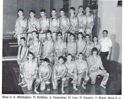 Frewsburg Boys Swimming Team, 1991.