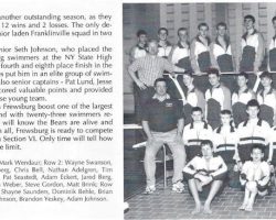 Frewsburg Boys Swimming Team, 2000.