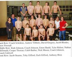 Frewsburg Boys Swimming Team, 2017.