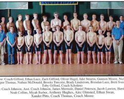 Frewsburg Boys Swimming Team, 2020.