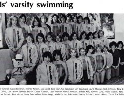 Frewsburg Girls Swimming Team, 1980.