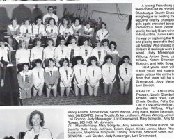 Frewsburg Girls Swimming Team, 1986.