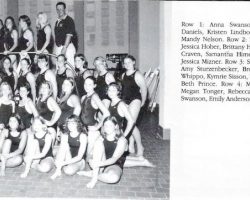 Frewsburg Girls Swimming Team, 2001.