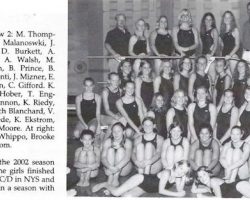 Frewsburg Girls Swimming Team, 2002.
