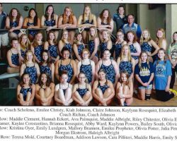 Frewsburg Girls Swimming Team, 2018.