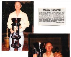 Maloy Honored.  2010.
