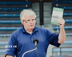 Greg Peterson at Diethrick Park, July 18, 2019. Greg Peterson at Diethrick Park, July 18, 2019.