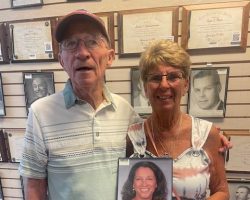 Gary and Barb Lefford, Heather's parents, visited the CSHOF on July 29, 2024.