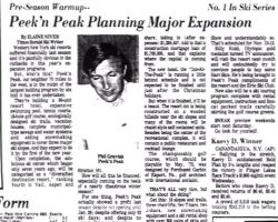 Peek'n Peak Planning Major Expansion. September 21, 1972. Peek'n Peak Planning Major Expansion. September 21, 1972