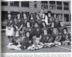 Jamestown High School tennis team, 1990.