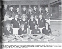 Jamestown High School tennis team, 1992.