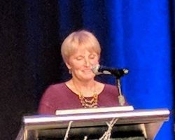 Sheilah Gulas at her National Fastpitch Coaches Association Hall of Fame induction. December 11, 2017.