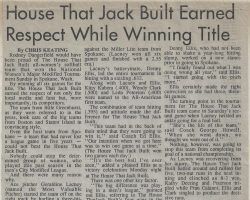House That Jack Built Earned Respect While Winning Title. 1991.