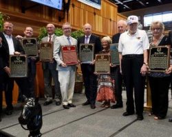 Hall of Fame inductees at National Museum of Racing and Hall of Fame, 2015.