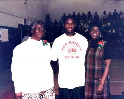 Hattie, Maceo, and Carrie Wofford, 1999.