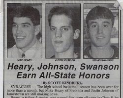 Heary, Johnson, Swanson Earn All-State Honors. <em>Post-Journal</em> (Jamestown), April 27, 1994. Heary, Johnson, Swanson Earn All-State Honors. April 27, 1994.