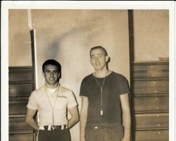 Herman Muscato and Jim McElrath, Panama basketball, 1963.