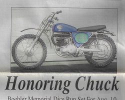 Honoring Chuck. <em>Post-Journal</em> (Jamestown), July 30, 2014. Page 1. Honoring Chuck. July 30, 2014. Page 1.