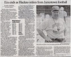 Era ends as Huckno retires from Jamestown football. January 17, 2004.