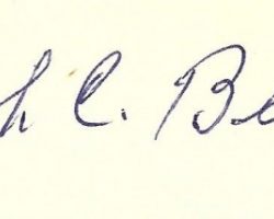 Hugh Bedient autograph