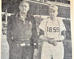 Pitching Greats At Local Game. July 1961.