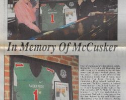 In Memory of McCusker. April 10, 2015.