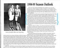 Daemen College basketball program 1998-99 Season Outlook.