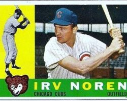 Irv Noren trading card, 1960. Irv Noren trading card, 1960.